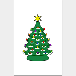 ceramic christmas trees Posters and Art